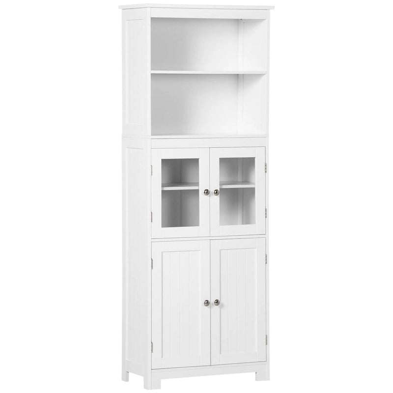 Buffet HOMCOM 63 avec vaisselier, garde-manger, meuble de rangement autoportant