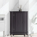 Meuble d'angle triangulaire pour salle de bain avec étagère