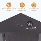 Meuble d'angle triangulaire pour salle de bain avec étagère