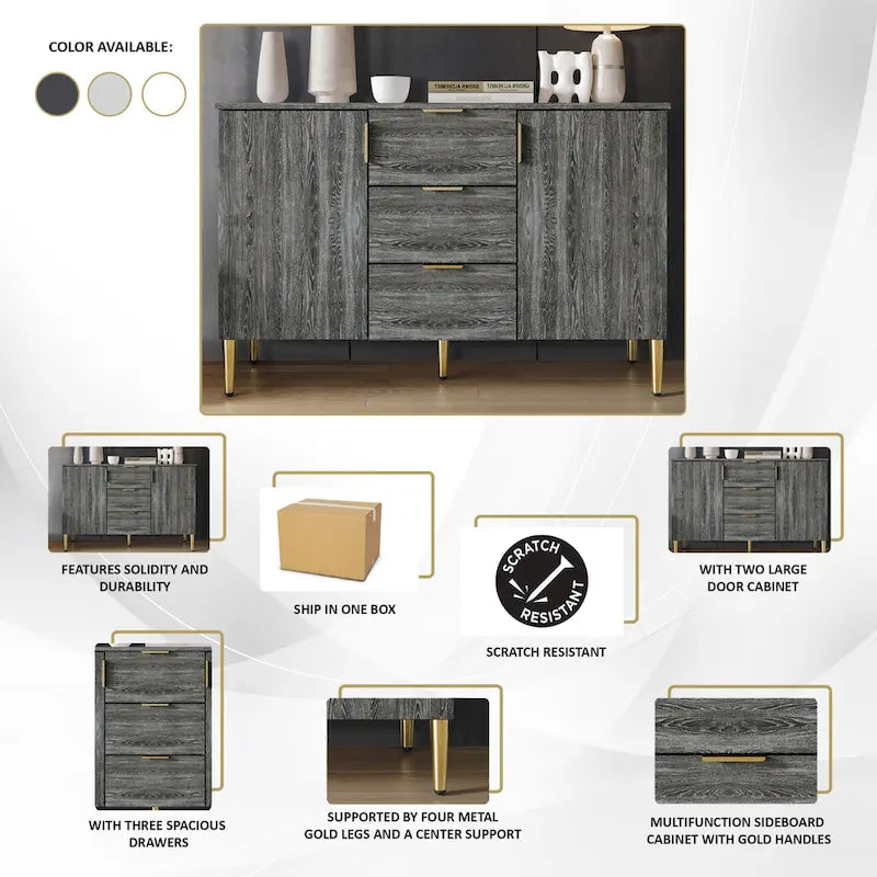 Buffet luxueux aux lignes épurées de CraftPorch