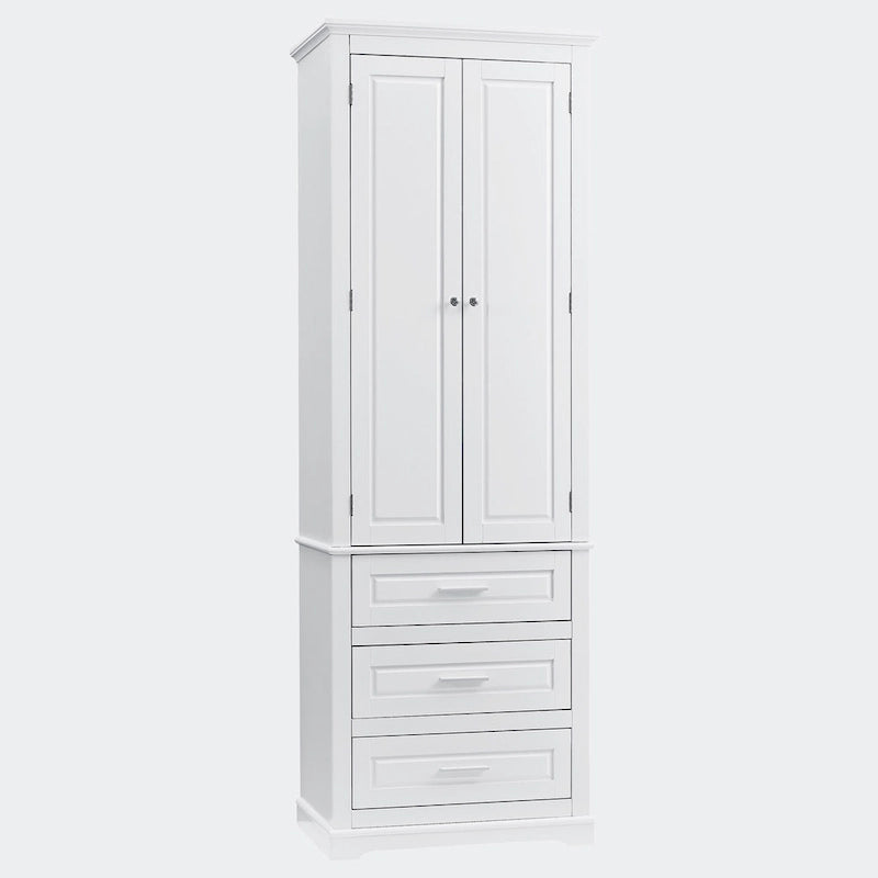 Armoire de rangement haute à trois tiroirs