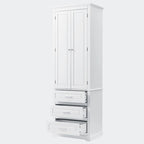 Armoire de rangement haute à trois tiroirs