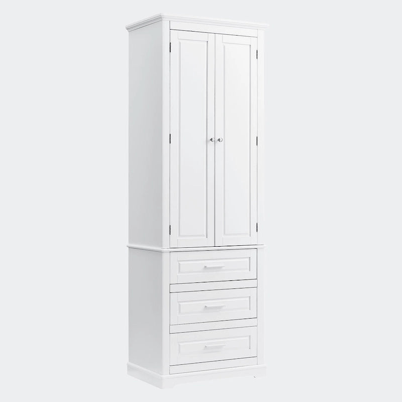 Armoire de rangement haute à trois tiroirs