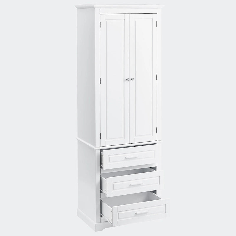 Armoire de rangement haute à trois tiroirs