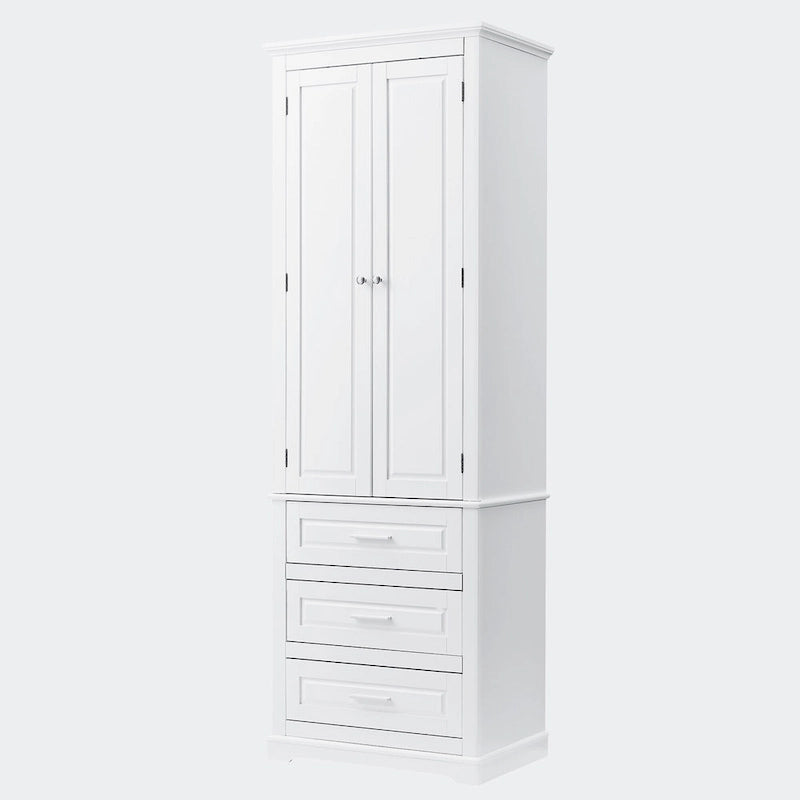 Armoire de rangement haute à trois tiroirs