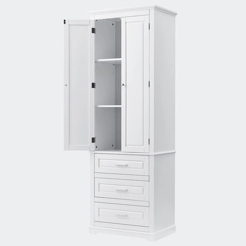 Armoire de rangement haute à trois tiroirs