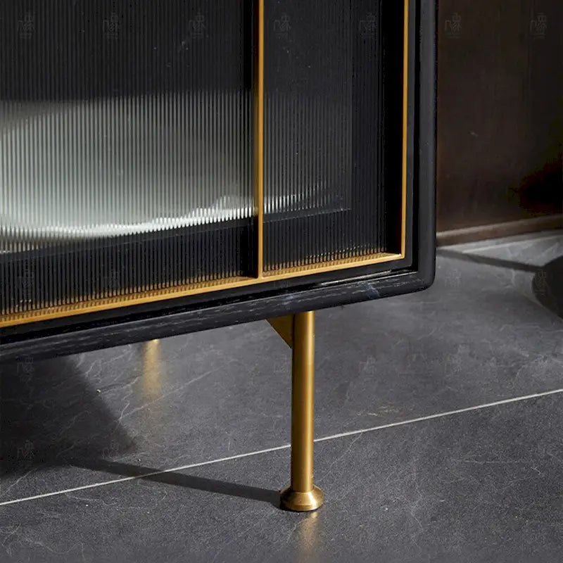 Buffet moderne du milieu du siècle 55.12, meuble à 3 portes, structure en bois massif multicouche, placage noyer, entièrement assemblé - 55.12