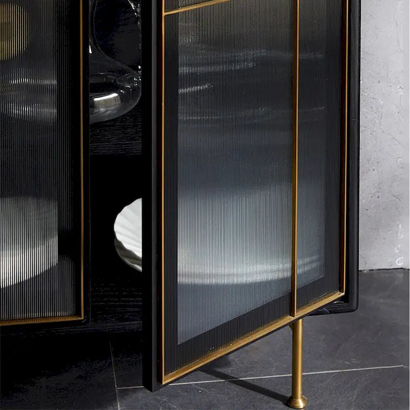 Buffet moderne du milieu du siècle 55.12, meuble à 3 portes, structure en bois massif multicouche, placage noyer, entièrement assemblé - 55.12