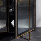 Buffet moderne du milieu du siècle 55.12, meuble à 3 portes, structure en bois massif multicouche, placage noyer, entièrement assemblé - 55.12