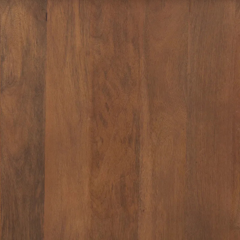 Meuble d'appoint Maddox en bois massif brun moyen avec cadre en fer noir et 2 portes