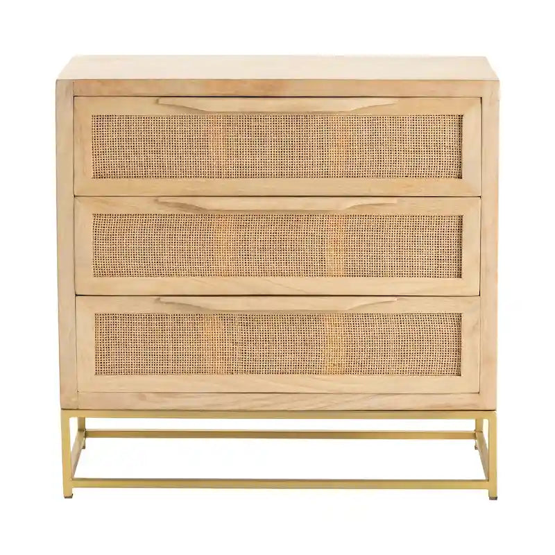 Commode Jensen à trois tiroirs - 30 x 14 x 28