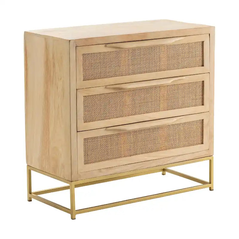 Commode Jensen à trois tiroirs - 30 x 14 x 28