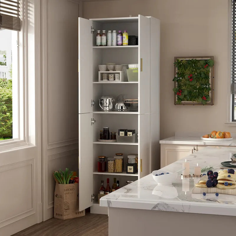 Buffet de rangement de 70,9 cm de haut avec étagère réglable