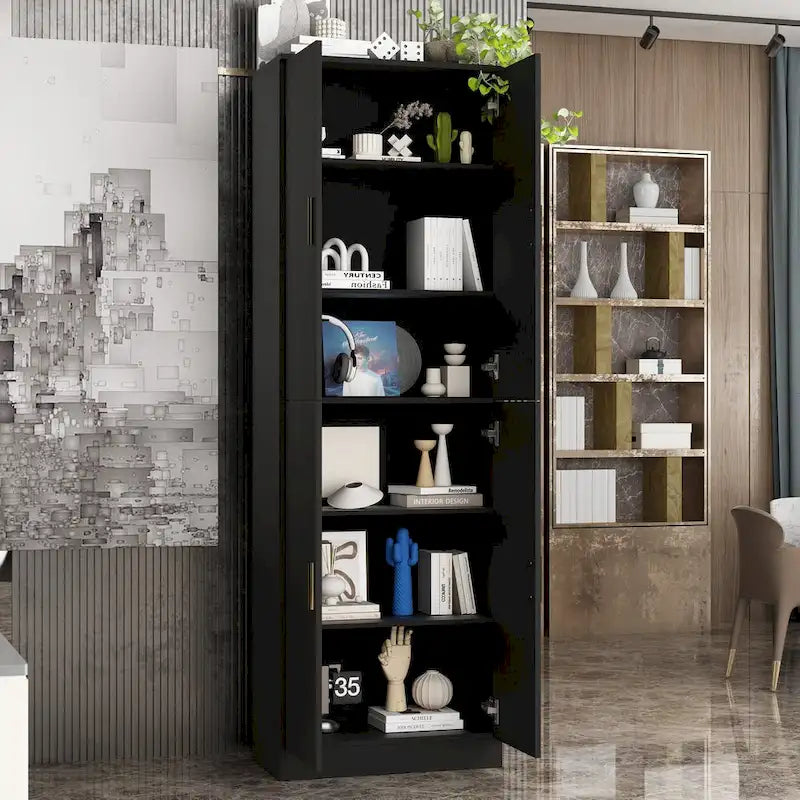 Buffet de rangement de 70,9 cm de haut avec étagère réglable