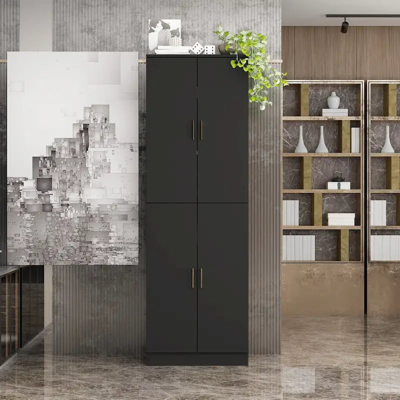 Buffet de rangement de 70,9 cm de haut avec étagère réglable