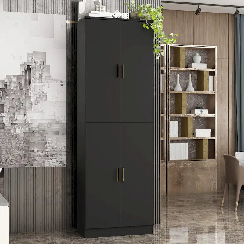 Buffet de rangement de 70,9 cm de haut avec étagère réglable