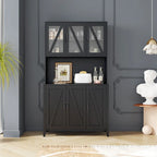 Armoire de rangement pour garde-manger avec portes vitrées - Non applicable