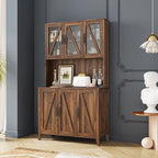 Armoire de rangement pour garde-manger avec portes vitrées - Non applicable