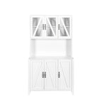 Armoire de rangement pour garde-manger avec portes vitrées - Non applicable
