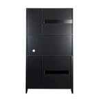 Armoire de rangement pour garde-manger avec portes vitrées - Non applicable