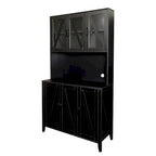 Armoire de rangement pour garde-manger avec portes vitrées - Non applicable