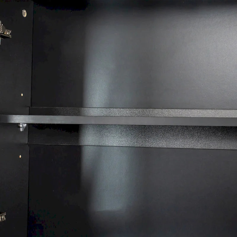 Armoire de rangement pour garde-manger avec portes vitrées - Non applicable