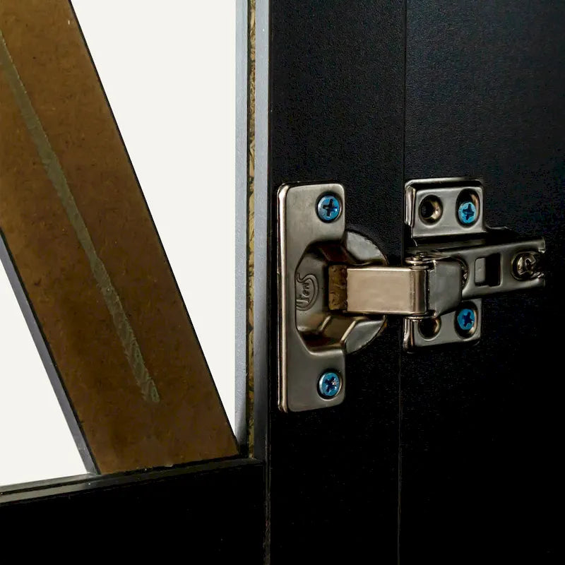 Armoire de rangement pour garde-manger avec portes vitrées - Non applicable