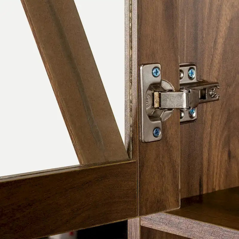 Armoire de rangement pour garde-manger avec portes vitrées - Non applicable