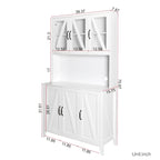 Armoire de rangement pour garde-manger avec portes vitrées - Non applicable