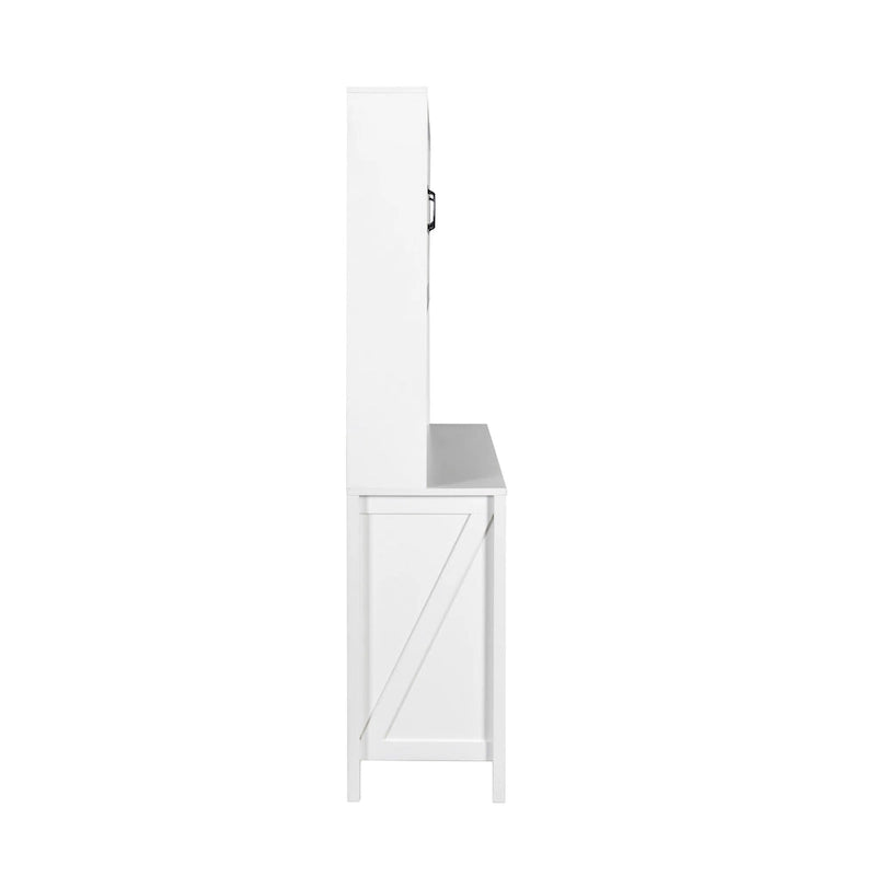 Armoire de rangement pour garde-manger avec portes vitrées - Non applicable