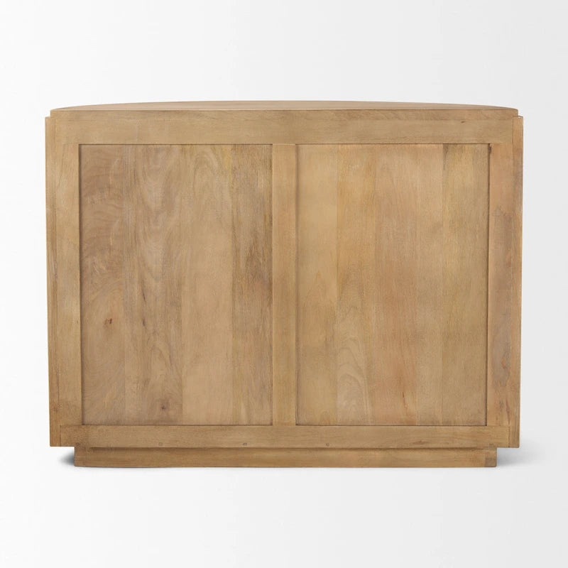 Meuble d'appoint en bois massif brun clair Terra