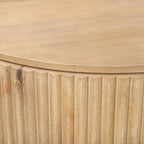 Meuble d'appoint en bois massif brun clair Terra