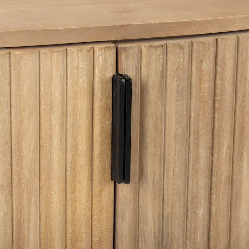 Meuble d'appoint en bois massif brun clair Terra
