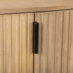 Meuble d'appoint en bois massif brun clair Terra