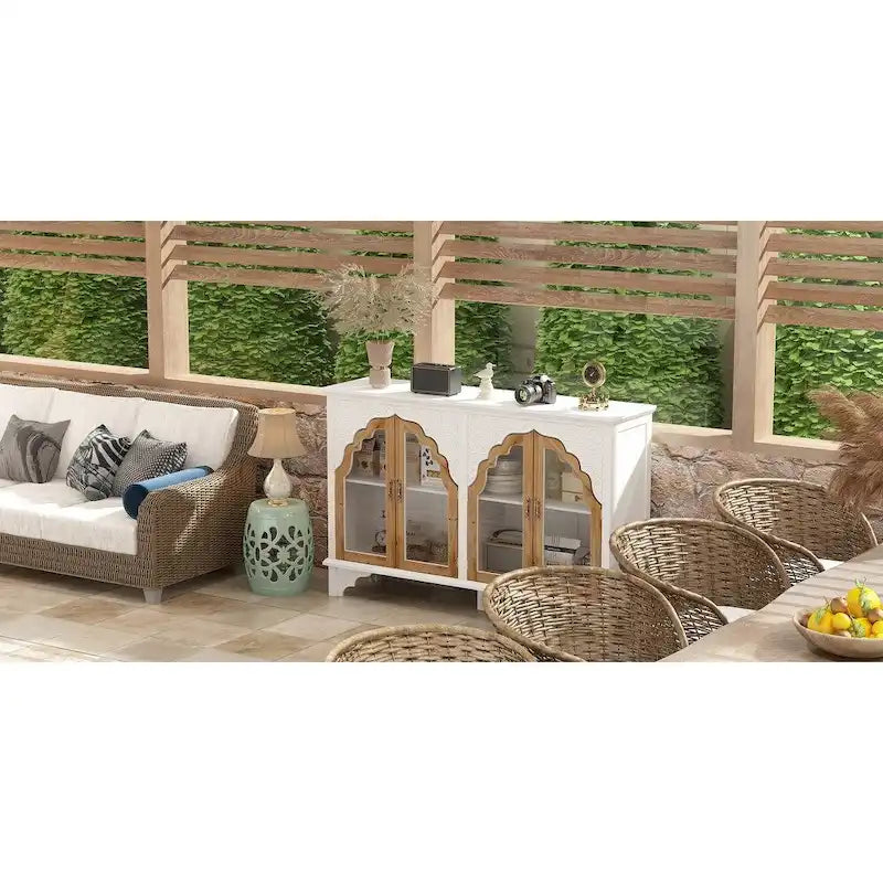 Meuble de salle de bain en bois sculpté, meuble d'appoint, buffet, verre acrylique