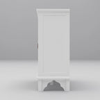 Meuble de salle de bain en bois sculpté, meuble d'appoint, buffet, verre acrylique