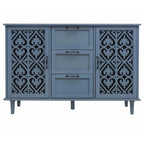 Meuble de rangement d'appoint avec 2 portes et 3 tiroirs