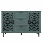 Meuble de rangement d'appoint avec 2 portes et 3 tiroirs