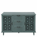 Meuble de rangement d'appoint avec 2 portes et 3 tiroirs