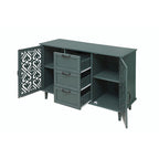 Meuble de rangement d'appoint avec 2 portes et 3 tiroirs