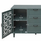Meuble de rangement d'appoint avec 2 portes et 3 tiroirs