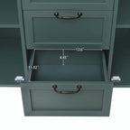 Meuble de rangement d'appoint avec 2 portes et 3 tiroirs