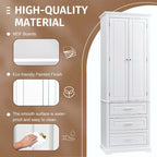 Armoire de rangement haute pour salle de bain avec trois tiroirs