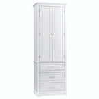 Armoire de rangement haute pour salle de bain avec trois tiroirs