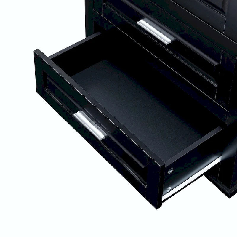 Armoire de rangement haute pour salle de bain avec trois tiroirs