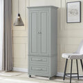 Armoire de rangement haute en bois, moderne et minimaliste, pour salle de bain, avec dispositif anti-basculement