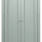 Armoire de rangement haute en bois, moderne et minimaliste, pour salle de bain, avec dispositif anti-basculement