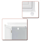 Armoire de rangement haute en bois, moderne et minimaliste, pour salle de bain, avec dispositif anti-basculement