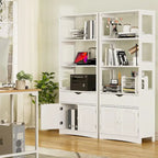 Armoire de rangement de salle de bain 64H, colonne de rangement pour linge autoportante