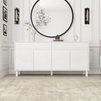 Buffet bibliothèque/vitrine laquée 63W - Rangement polyvalent pour la maison